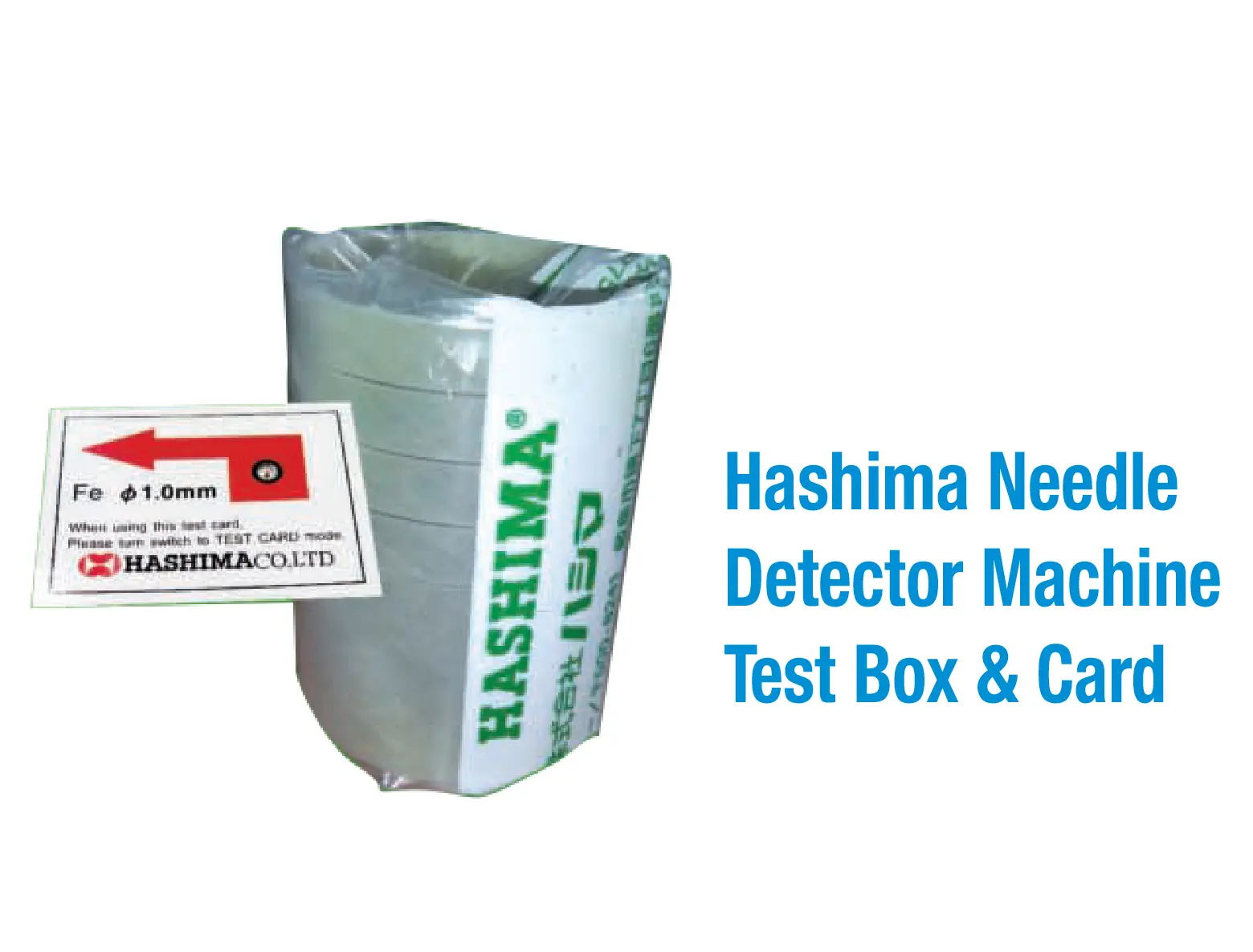 Hashima Needle Detector Machine Test Box & Card