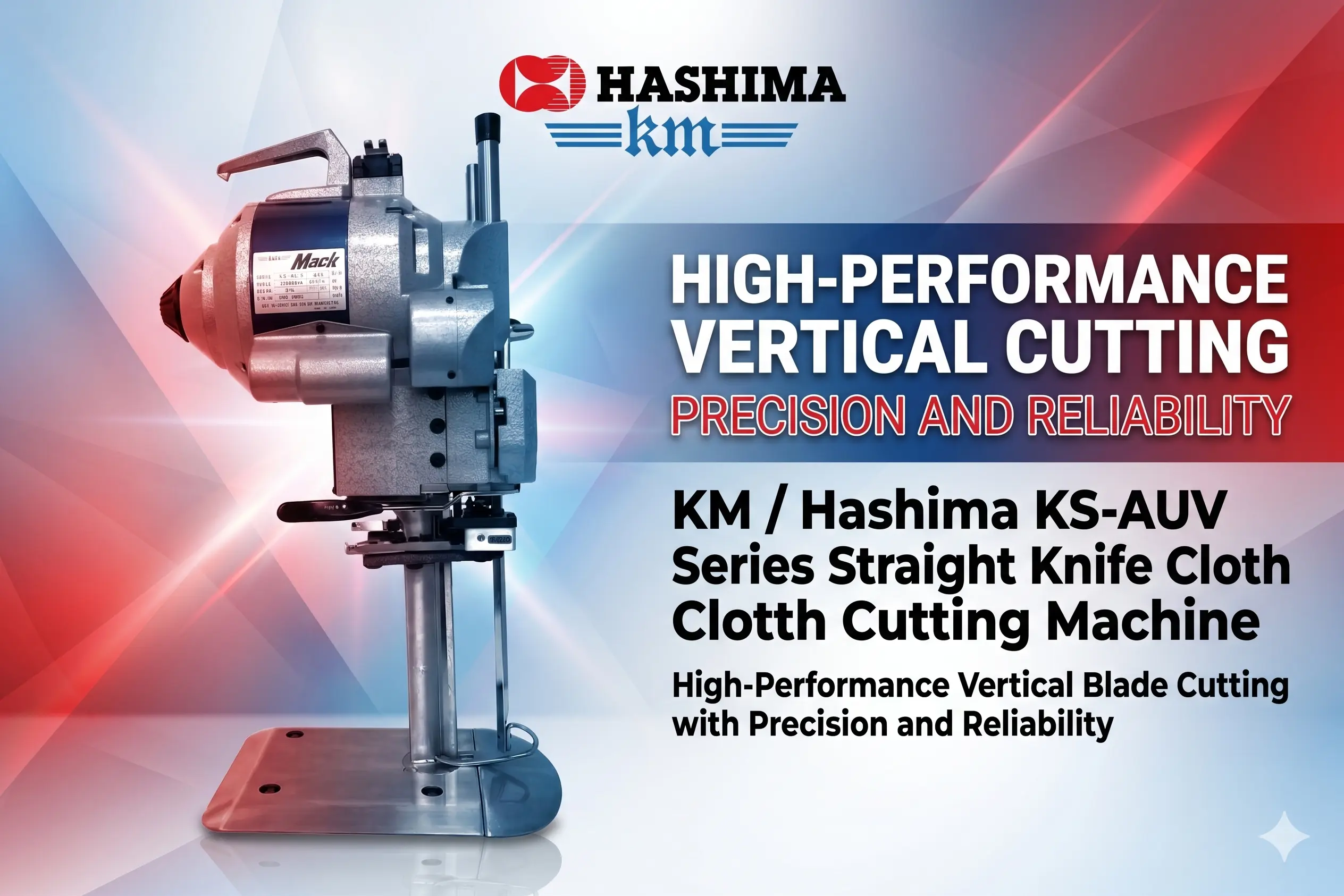 KS-AUV straight knife cloth cutting machine