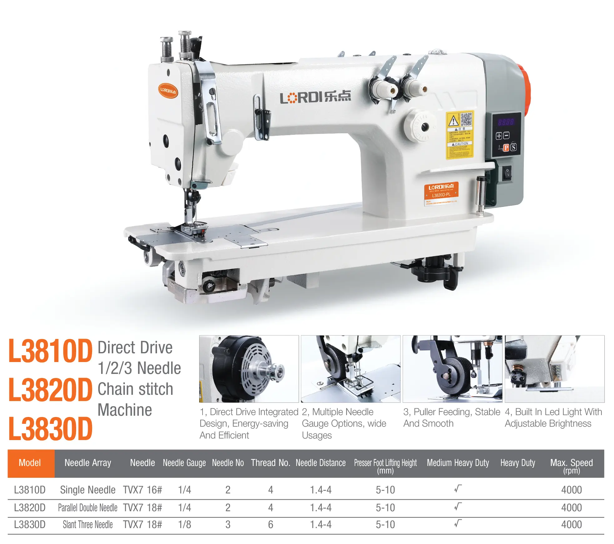 L3810D / L3820D / L3830D stitch sewing machines