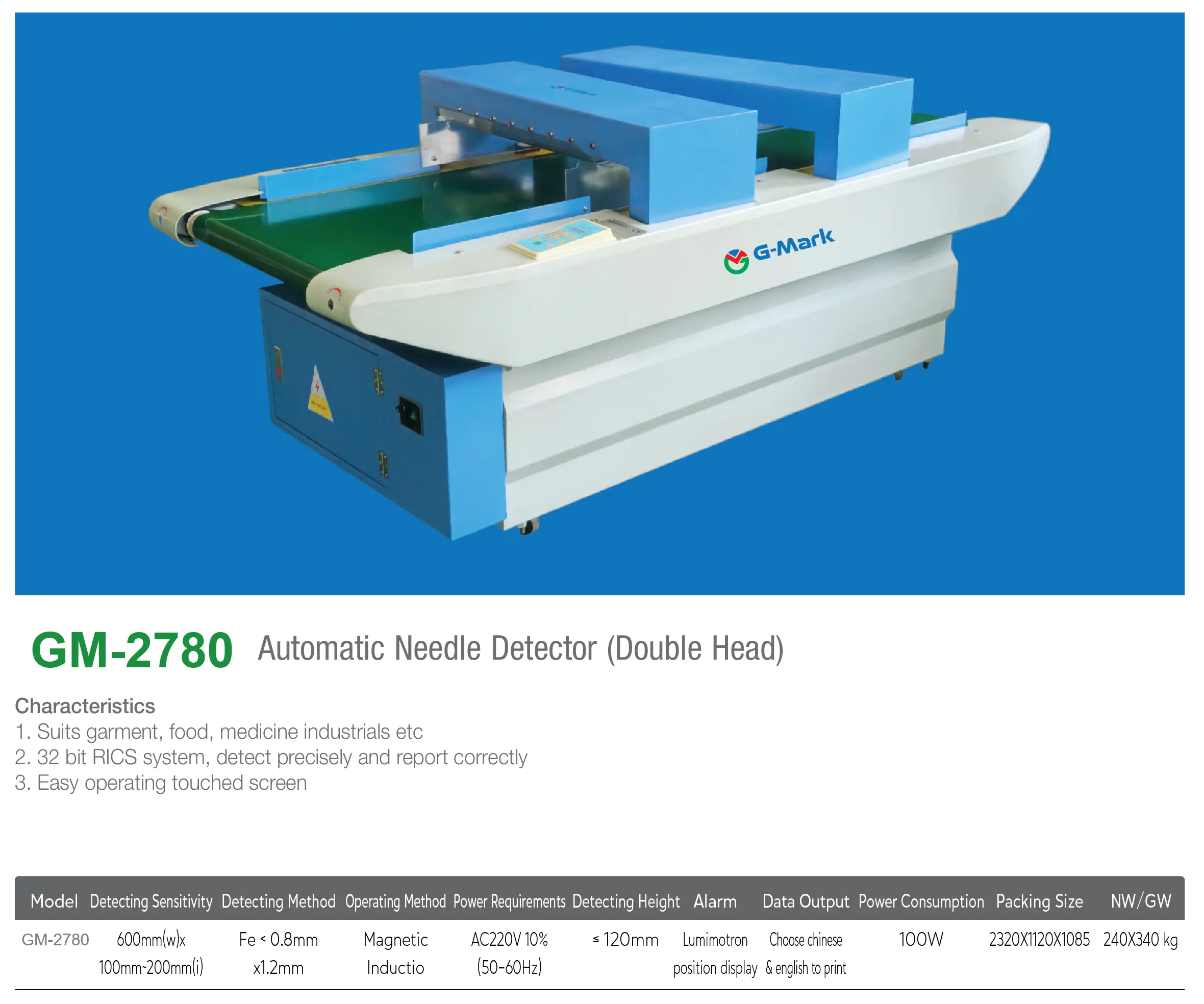 GM-2780 Automatic Needle Detector
