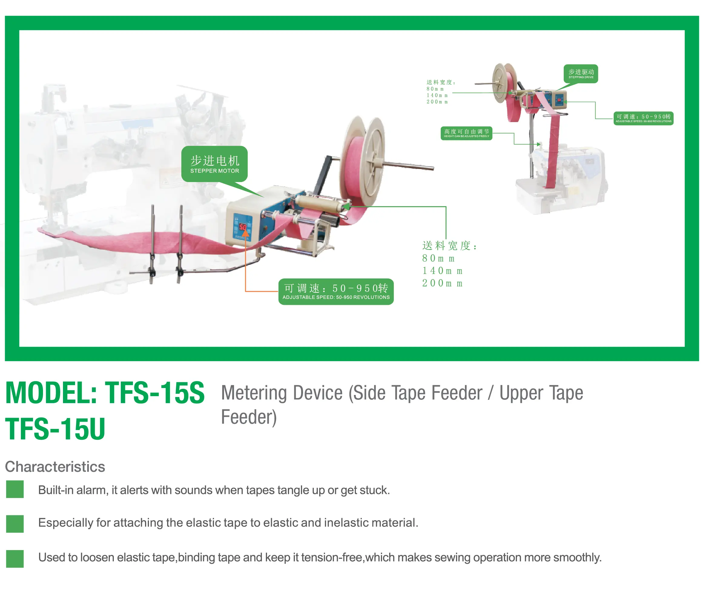 TFS-15S / TFS-15U Metering Device
